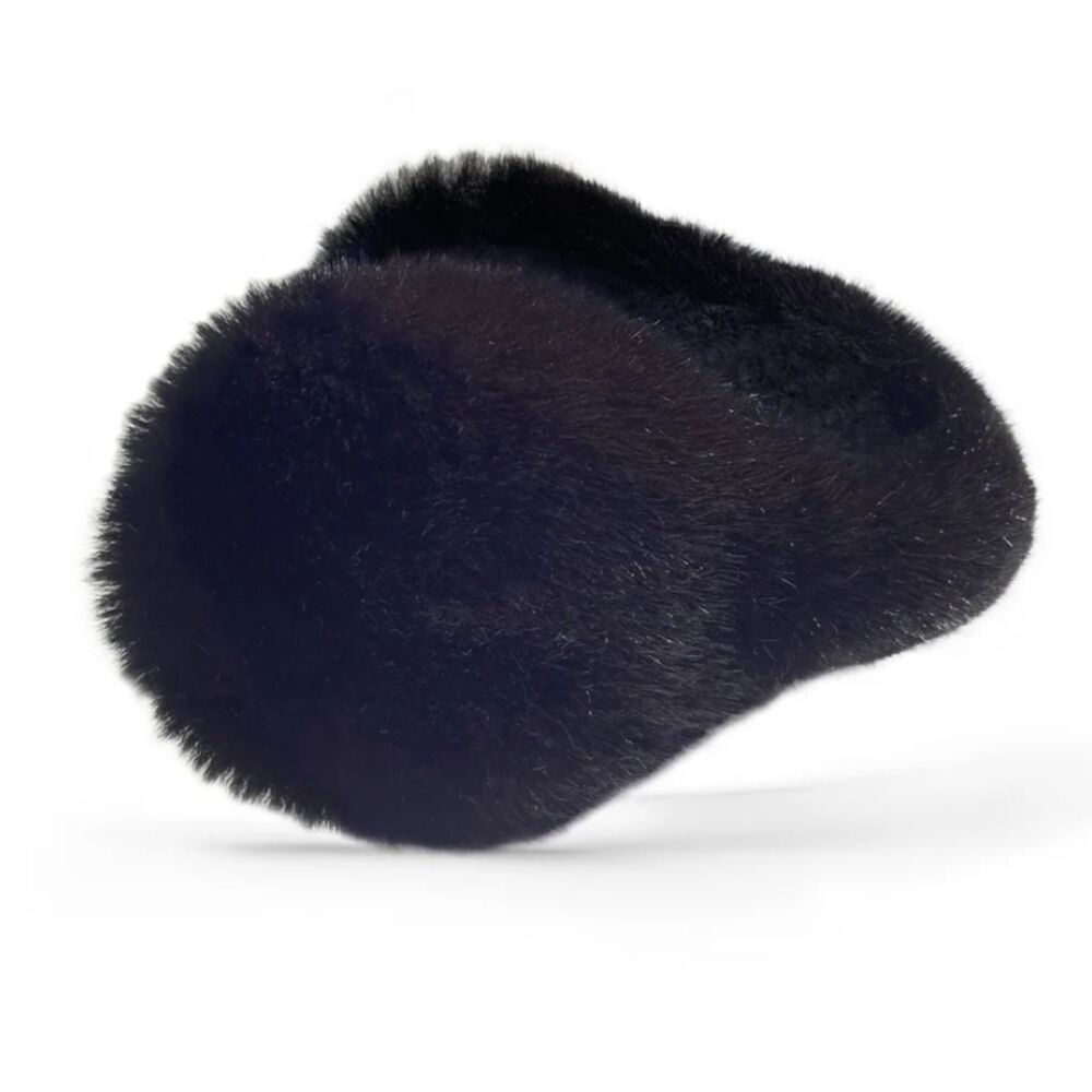 Womens Vail Faux Fur Ear Warmer in Black NWT